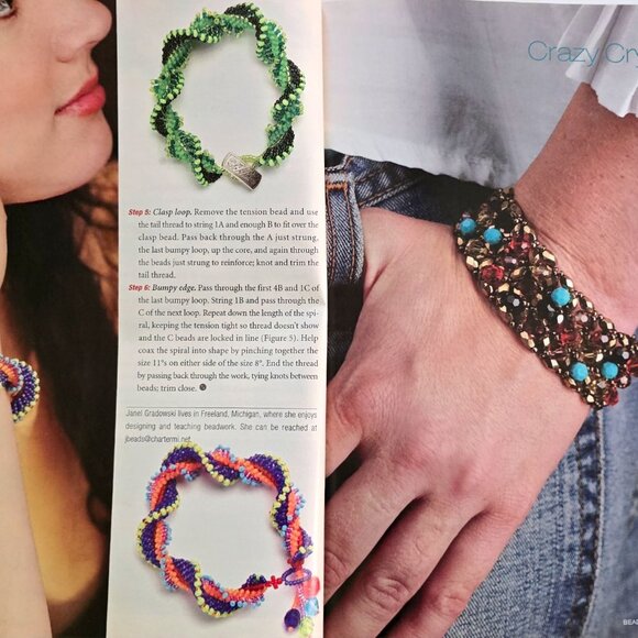 Beadwork Magazine October November 2005 Bring On The Bracelets - Picture 9 of 16